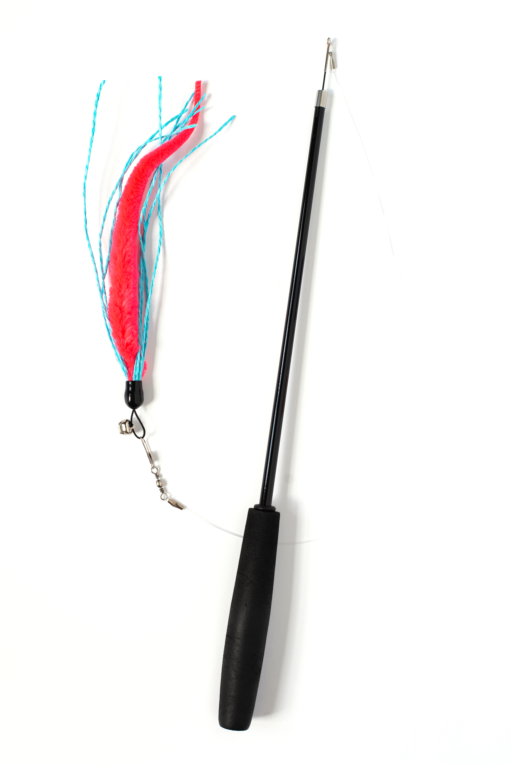 Telescoping Wiggly Worm Cat Teaser Wand